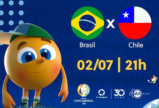 Brasil x Chile, ao vivo e exclusivo, na TV Tambaú