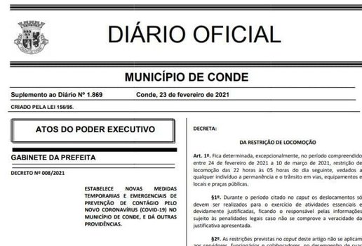 Diario conde decreto