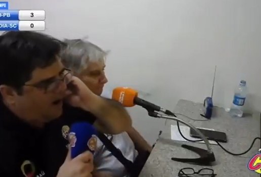 Lima souto narrando jogo radio clube fm