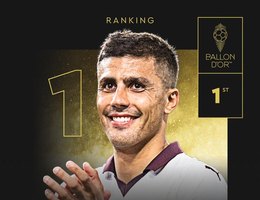 RODRI GANHA BOLA DE OURO