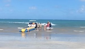 Acidente aconteceu na praia do Poço.