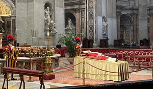 Velório do Papa Emérito Bento XVI.