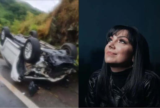 Cantora Eyshila e marido sofrem acidente automobilístico