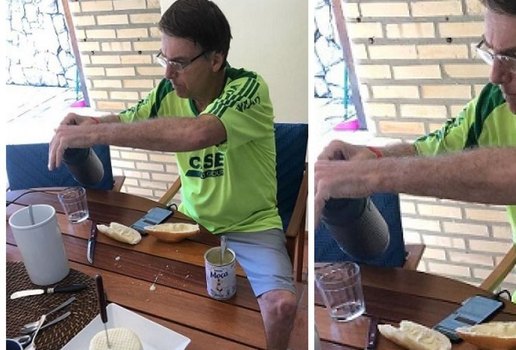 Jair Bolsonaro leite condensado
