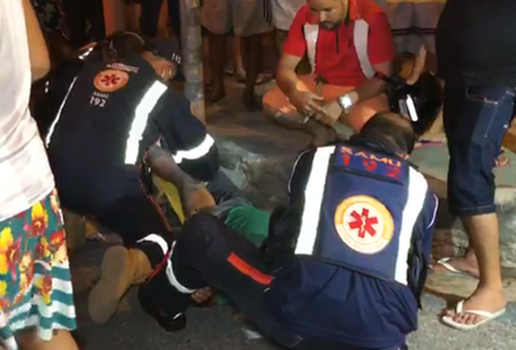 Motociclista acidentado no cristo redentor