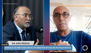 Marcilio do HBE e Edilson Alves no 'Tambaú Debate'.