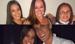 Após polêmicas com ex, mãe de Neymar surge ao lado de mãe e irmã dele