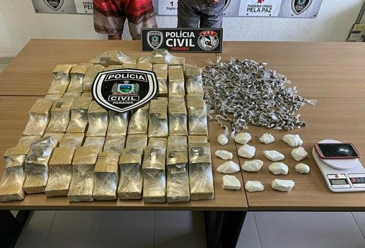 Policia Civil prende dupla com mais de 30 quilos de drogas em Sape