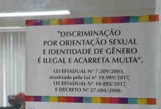 Placa homofobia paraiba