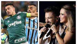 Sandy e junior gremio e palmeiras