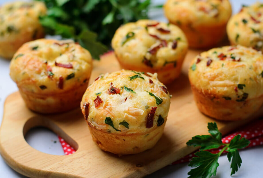 Muffin de queijo com bacon (Imagem: Julie208 | Shutterstock)