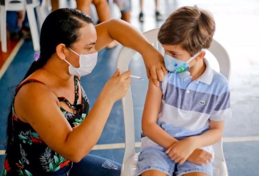 Vacinação contra Covid-19 em crianças, em João Pessoa.