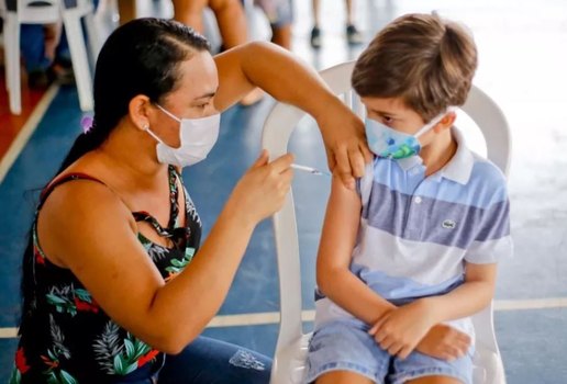 Vacinação contra Covid-19 em crianças, em João Pessoa.