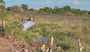 Agricultor morre após capotamento no interior da PB