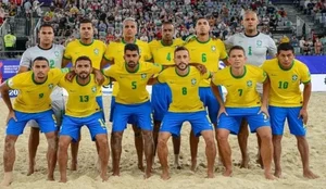 Selecao brasileira hexacampea mundial de futebol de areia sera homenageada na arena Paraiba Beach Games secom pb