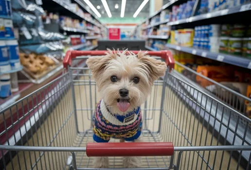 Cachorro supermercado ideogram