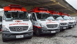 Novas ambulâncias foram entregues pelo governador Paraíba