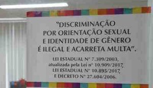 Placa homofobia paraiba