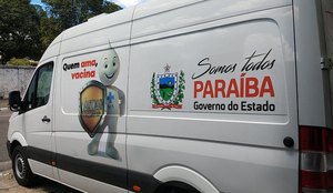 Veículos prontos para a vacinação na Paraíba