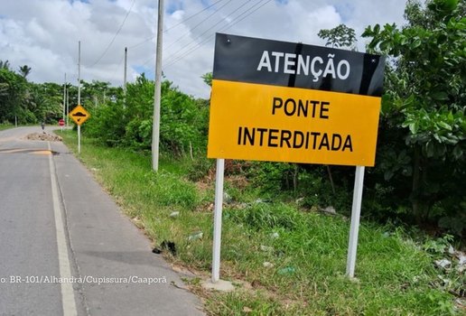 Ponte interditada paraiba cupissura caapora