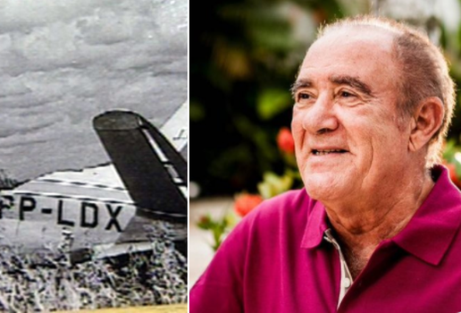 Renato Aragão estava em avião que caiu na Paraíba; relembre