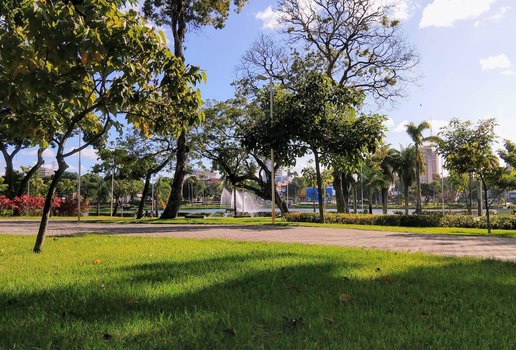 Parque da Lagoa, no Centro de João Pessoa.