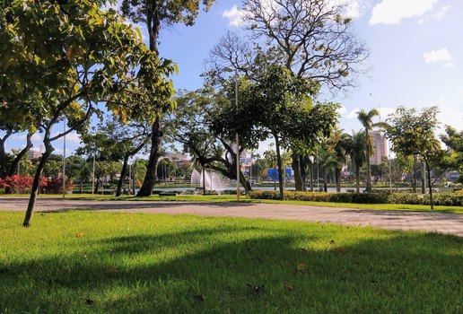 Parque da Lagoa, no Centro de João Pessoa.