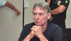 Roberto durante depoimento após prisão em 2019