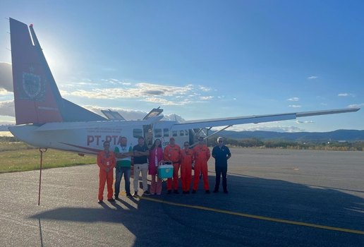 Sangue e transportado de Joao Pessoa em aeronave para salvar paciente grave em Catole do Rocha