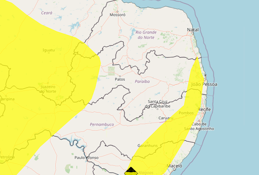 Alertas do Inmet são válidos para regiões distintas do estado
