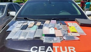 Policia Militar intercepta fuga de acusados de assalto e recupera mais de 40 celulares roubados na Capital