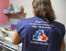 Agente comunitario de saude visita