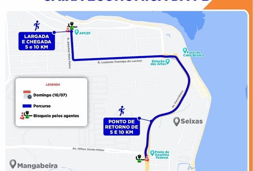 João Pessoa terá bloqueios e desvios por conta de corridas neste domingo (10)