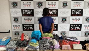 Operação prende mulher vendendo roupas roubadas em João Pessoa