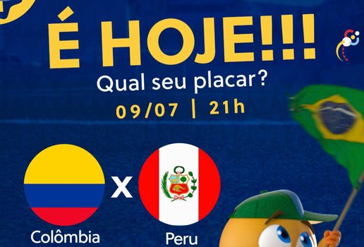 Colômbia x Peru, ao vivo e exclusivo na TV Tambaú/SBT