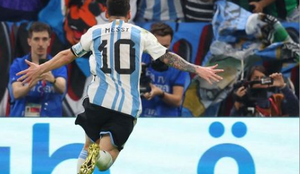 Messi marcou e a Celeste conquistou a primeira vitória no Mundial