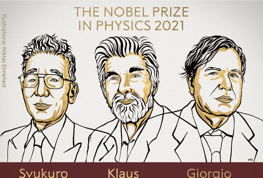 Syukuro Manabe, Klauss Hasselman e Giorgio Parisi venceram a premiação